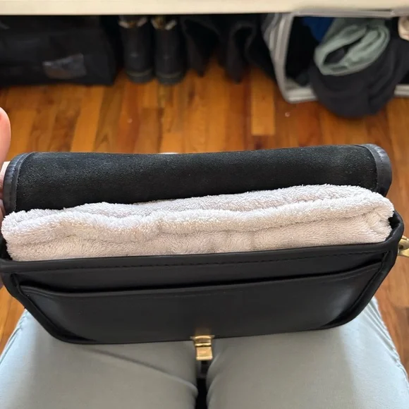 Coach Vintage Full Leather Penny Pocket Crossbody with Removable Strap - Black - Picture 9 of 9